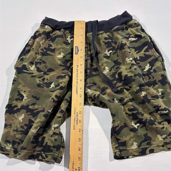 Polo Ralph Lauren Shorts Camouflage Waffle Knit Green Camo Cotton Mens Sz S - Picture 4 of 8